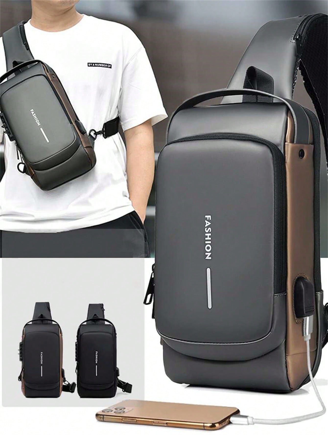 Sling Backpack Shoulder - Men's Bags Shoulder Messenger Bag Multifunctional
