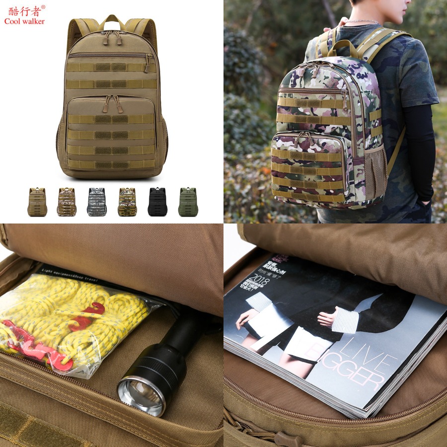 Rucksack Military Style - 【New Arrival】Camouflage Tactical Backpack, Molle System