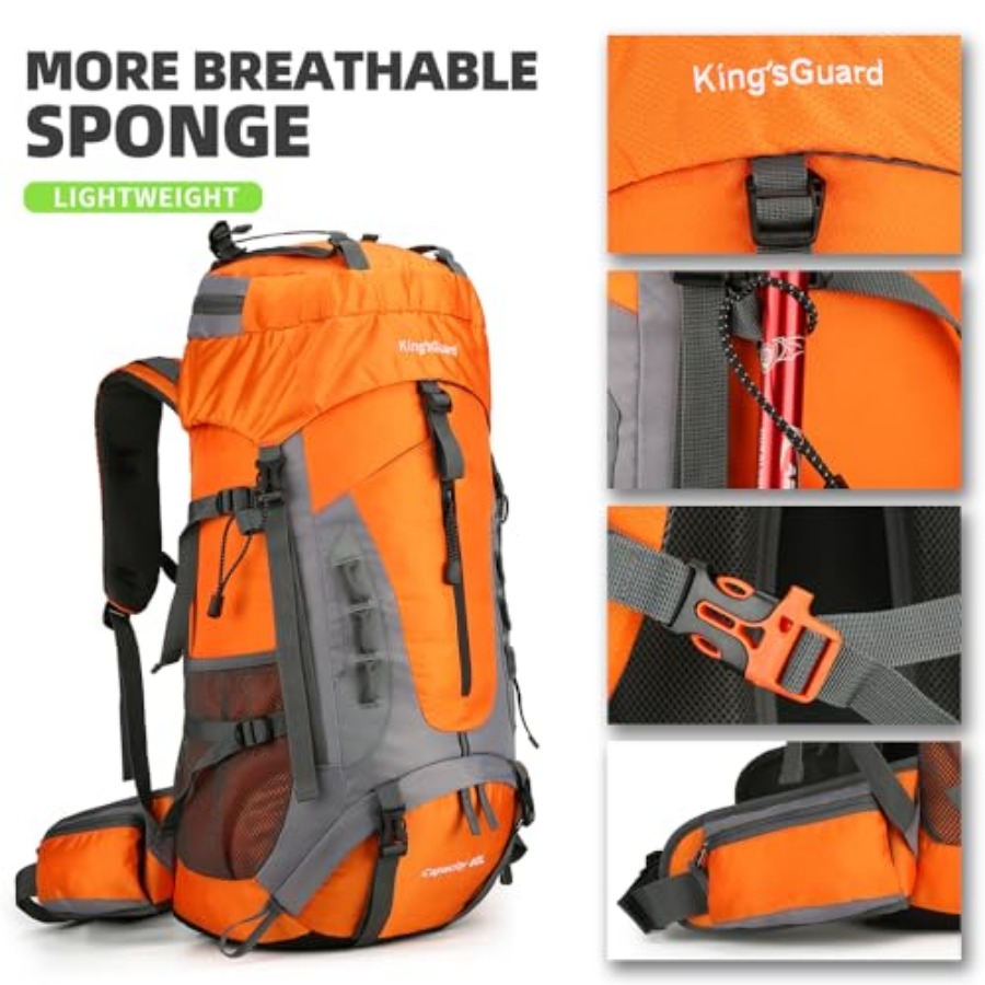 60L Hiking Backpack for Men an – Rain Cover Backpack recenzja i cena