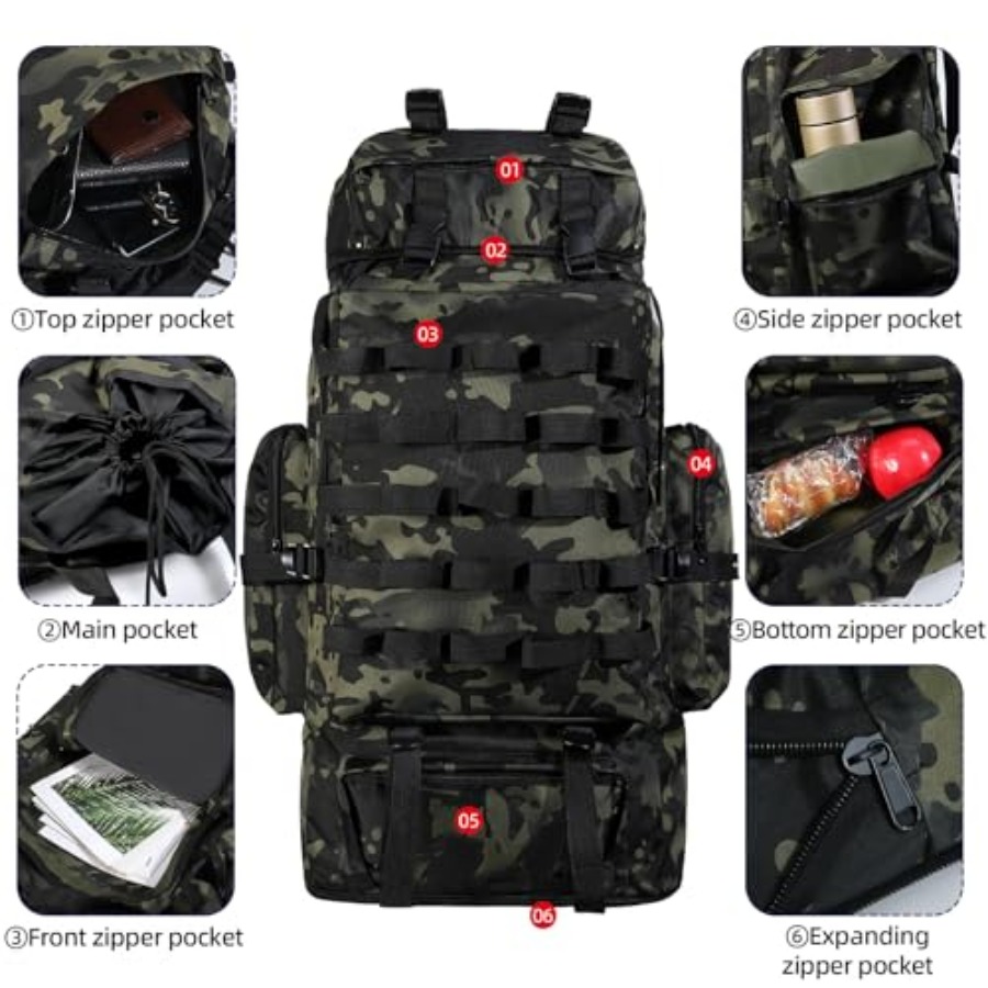 70L/100L Camping Hiking Backpa – Rain Cover Backpack recenzja i cena