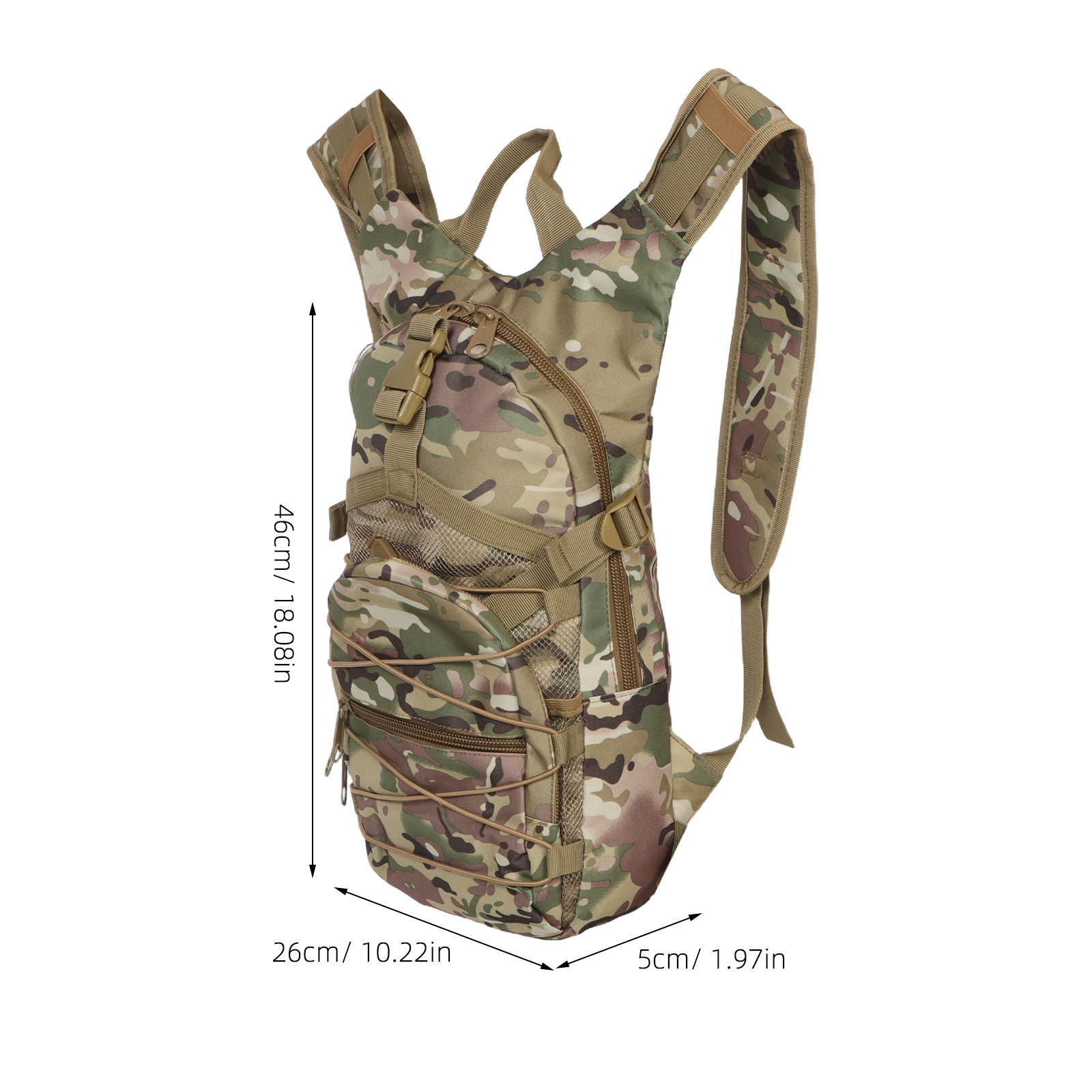 Military Style Camouflage Back – Rucksack Military Style recenzja i cena