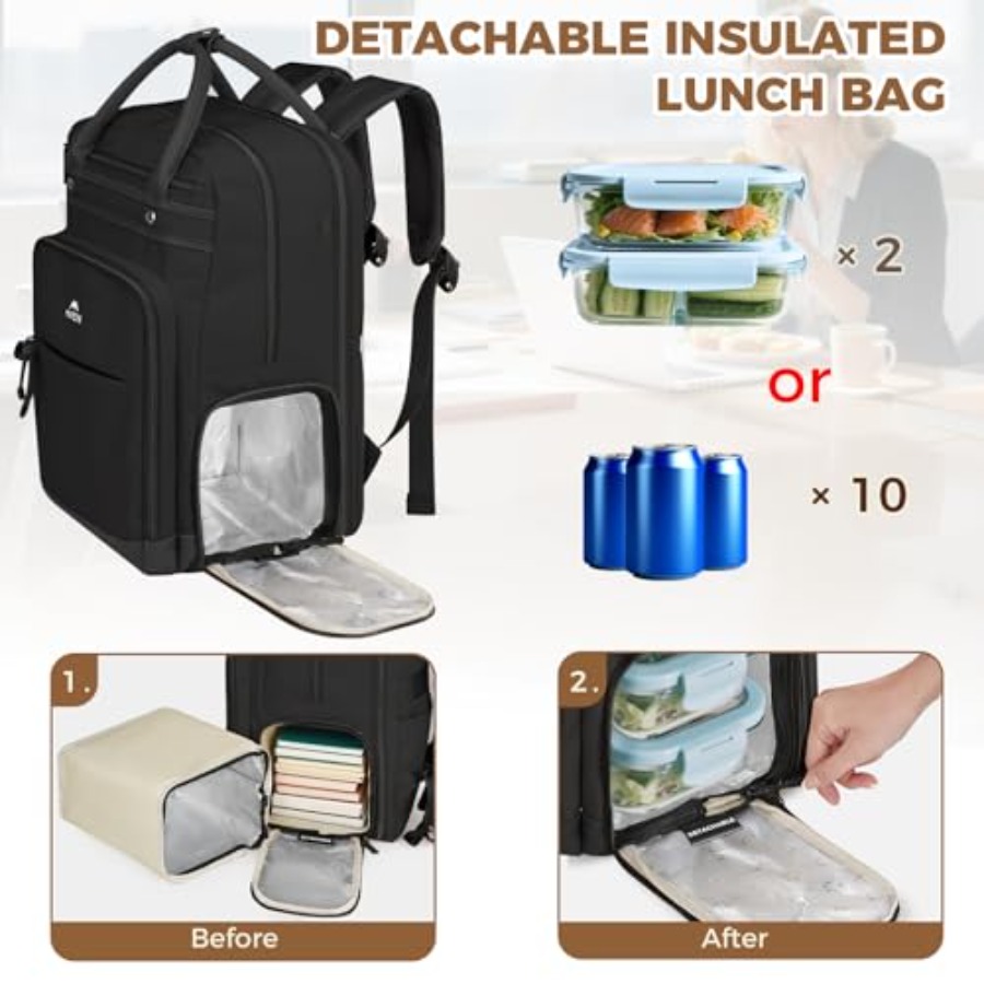 Teacher Backpack with Lunch Co – Laptop Backpack 15.6 recenzja i cena