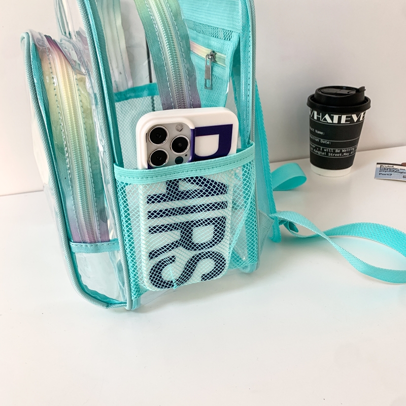 PVC Transparent Zipper Large C – Fashion Backpack Women recenzja i cena