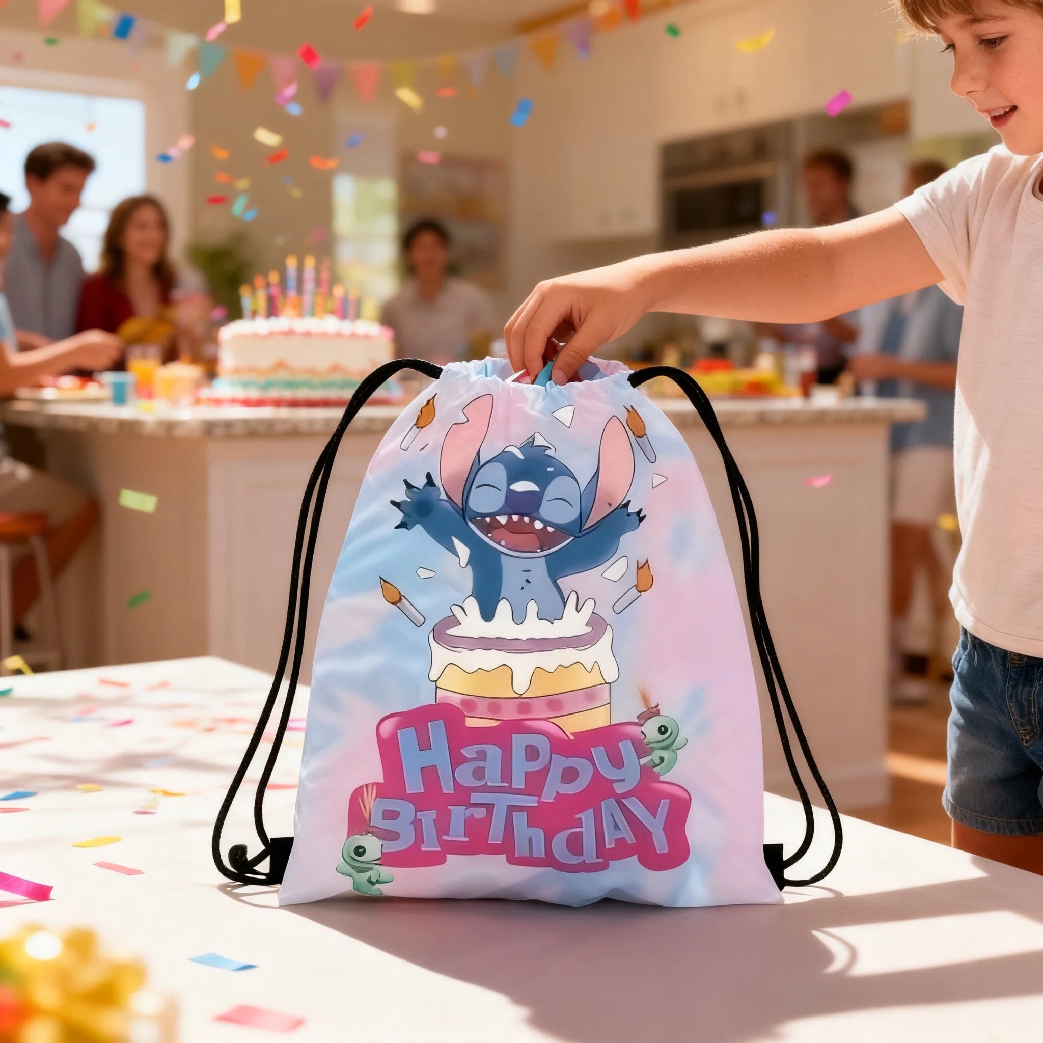 Disney Stitch Storage Bags Set – Drawstring Gym Bag recenzja i cena