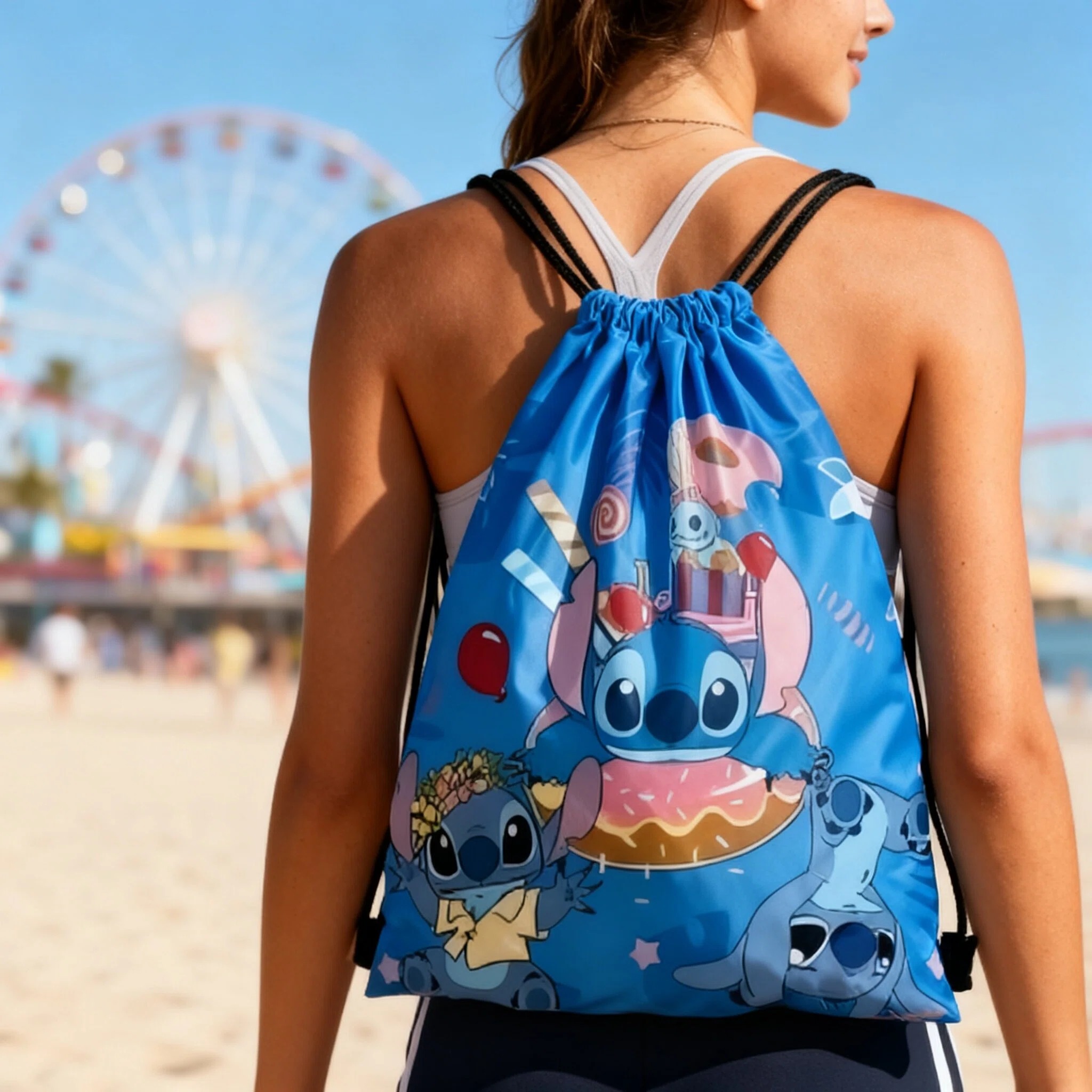 Disney Stitch Storage Bags Set – Drawstring Gym Bag recenzja i cena