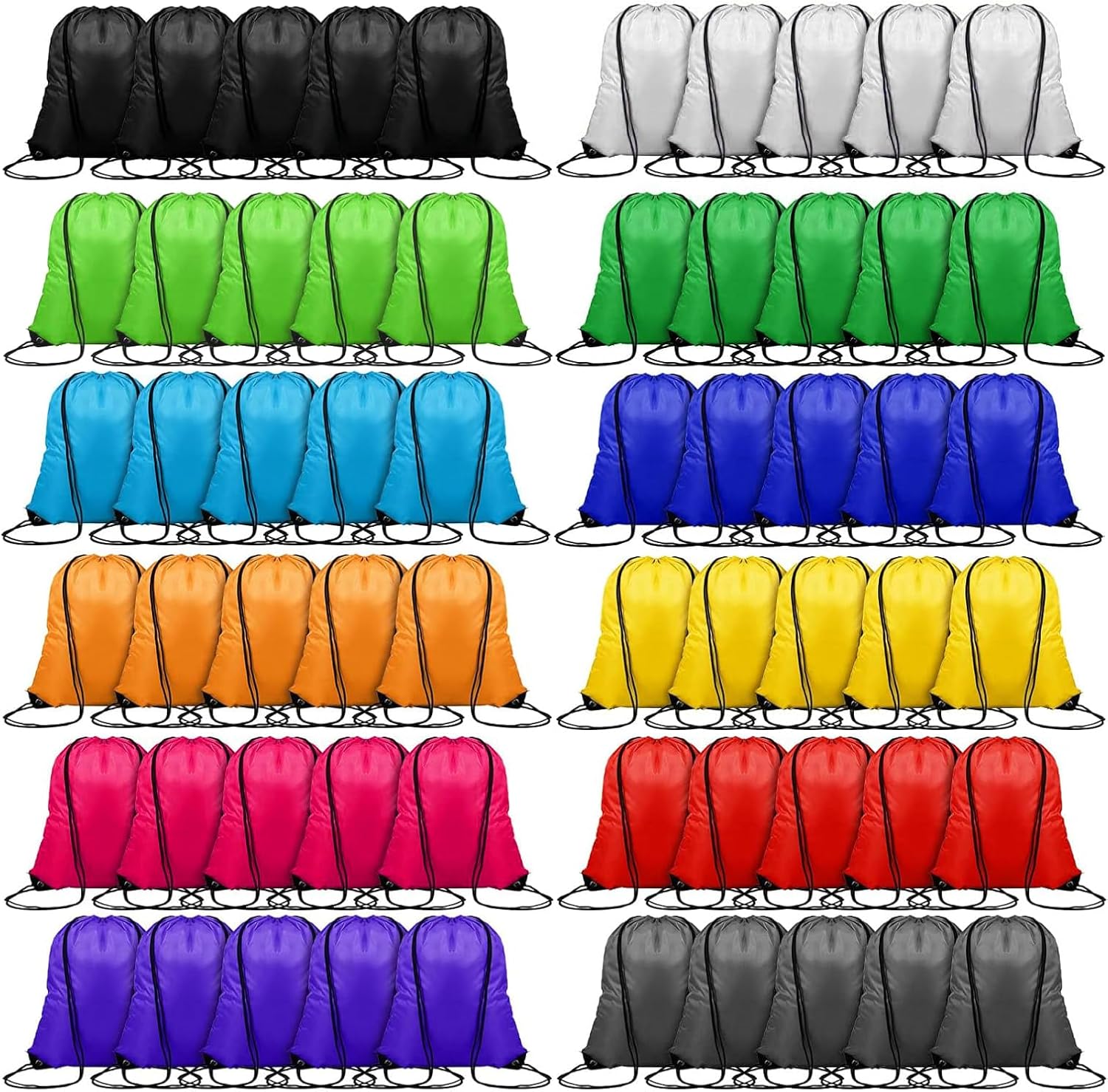 120PCS Drawstring Backpack Bul – Drawstring Gym Bag recenzja i cena