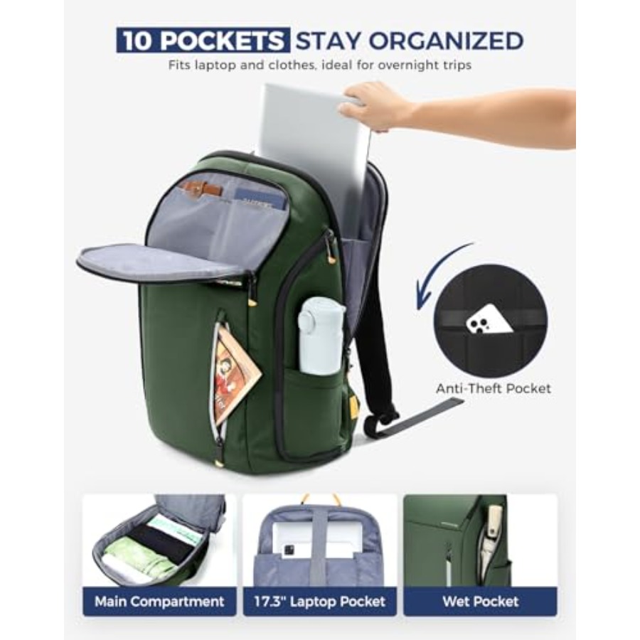 Laptop Backpack for Men, Buses – Travel Backpack Anti Theft recenzja i cena