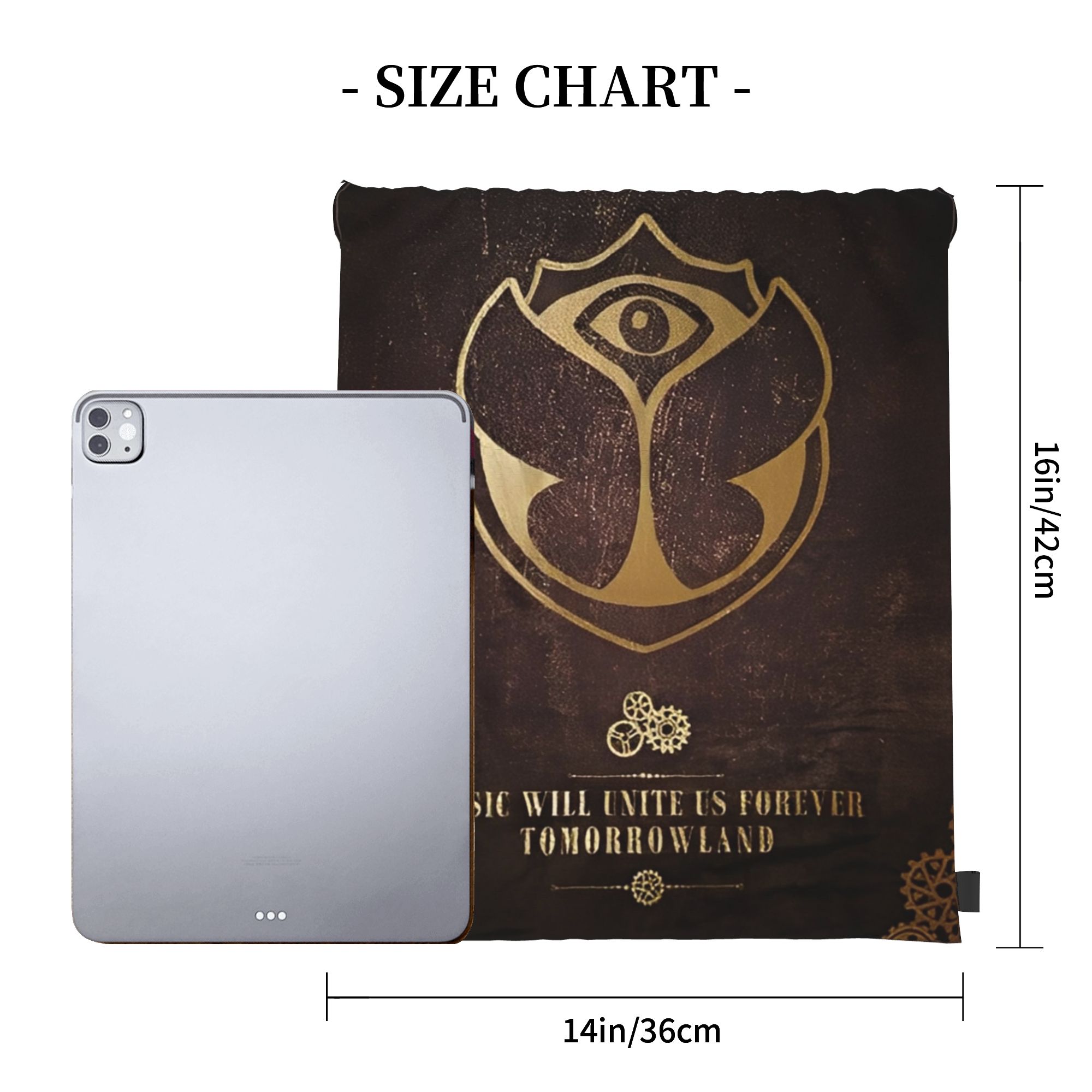 Tomorrowlands  Drawstring Bags – Drawstring Gym Bag recenzja i cena