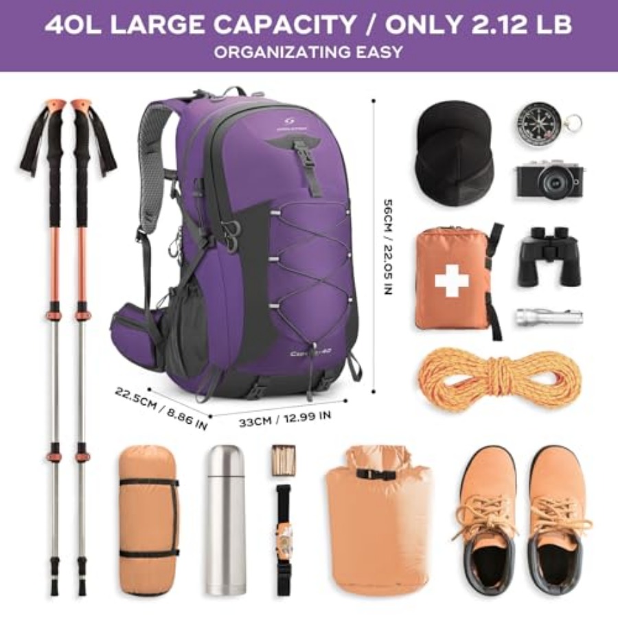 Hiking Backpack, Camping Backp – Rain Cover Backpack recenzja i cena