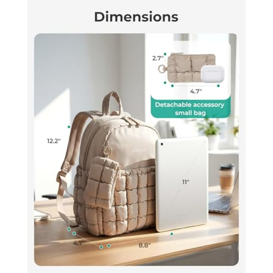 Mini Backpacks for Women, Puff – Mini Backpack Purse recenzja i cena