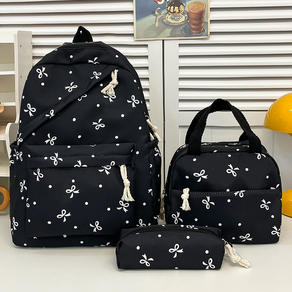 3pcs Bow Tie College School Ba – School Backpack Teen recenzja i cena