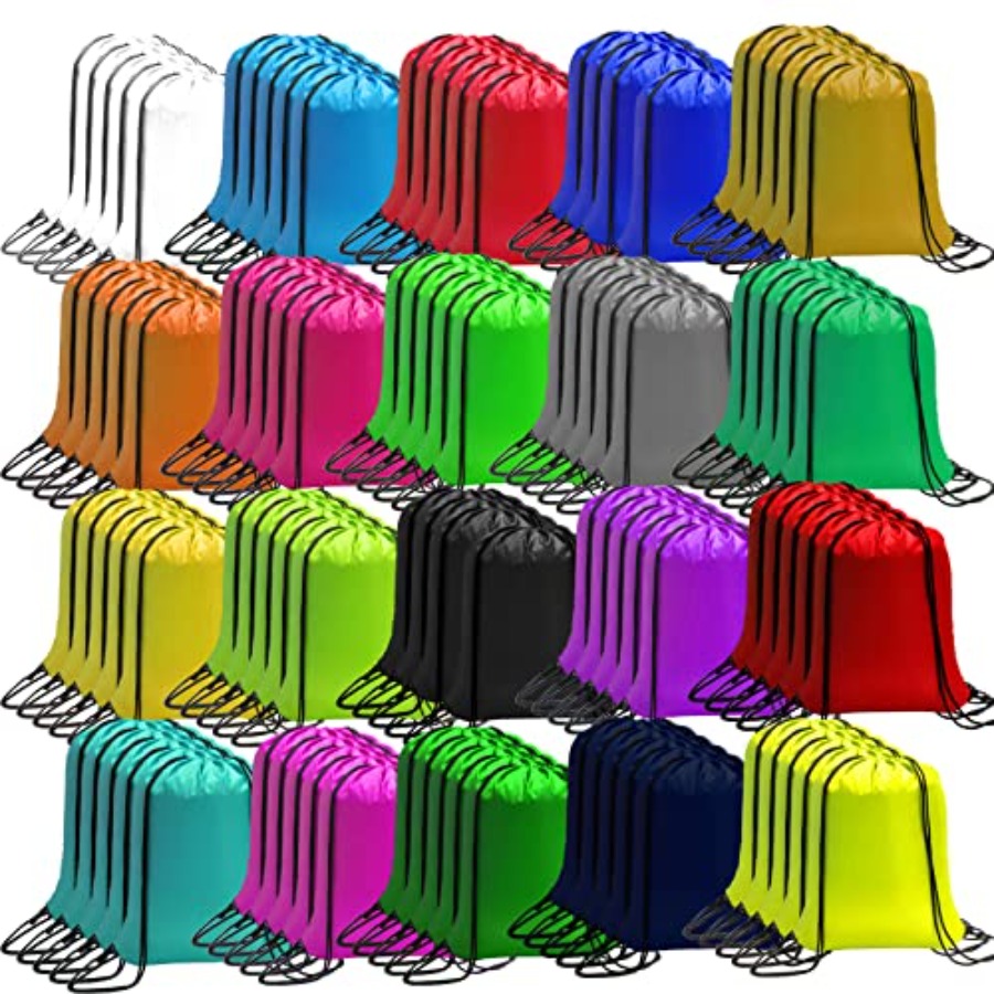 100 Pack Drawstring Bags Bulk, – Drawstring Gym Bag recenzja i cena