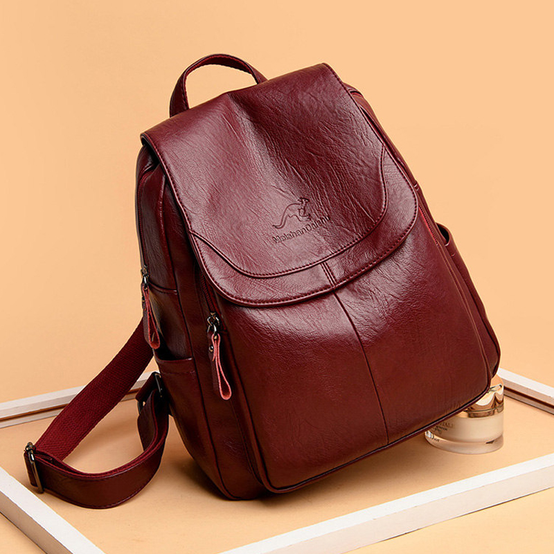 9 Color Women Soft Leather Bac – Leather Backpack Vintage recenzja i cena