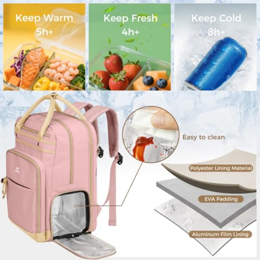 Lunch Backpack for Women, Teac – Laptop Backpack 15.6 recenzja i cena