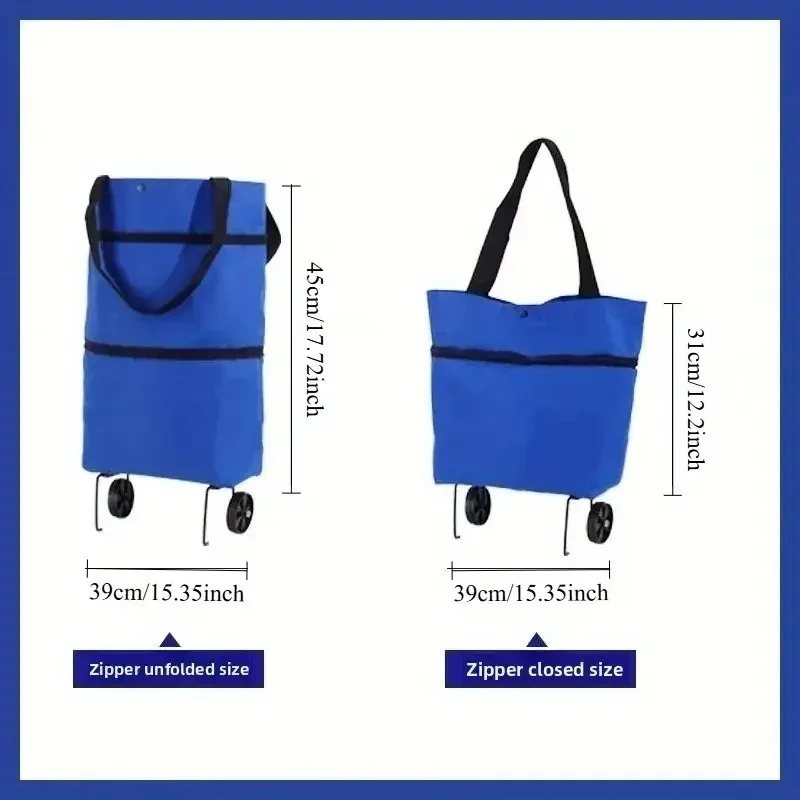 1pc Portable Shopping Cart wit – Foldable Backpack Small recenzja i cena