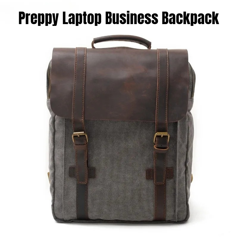 Military Canvas Leather Backpa – Rucksack Military Style recenzja i cena