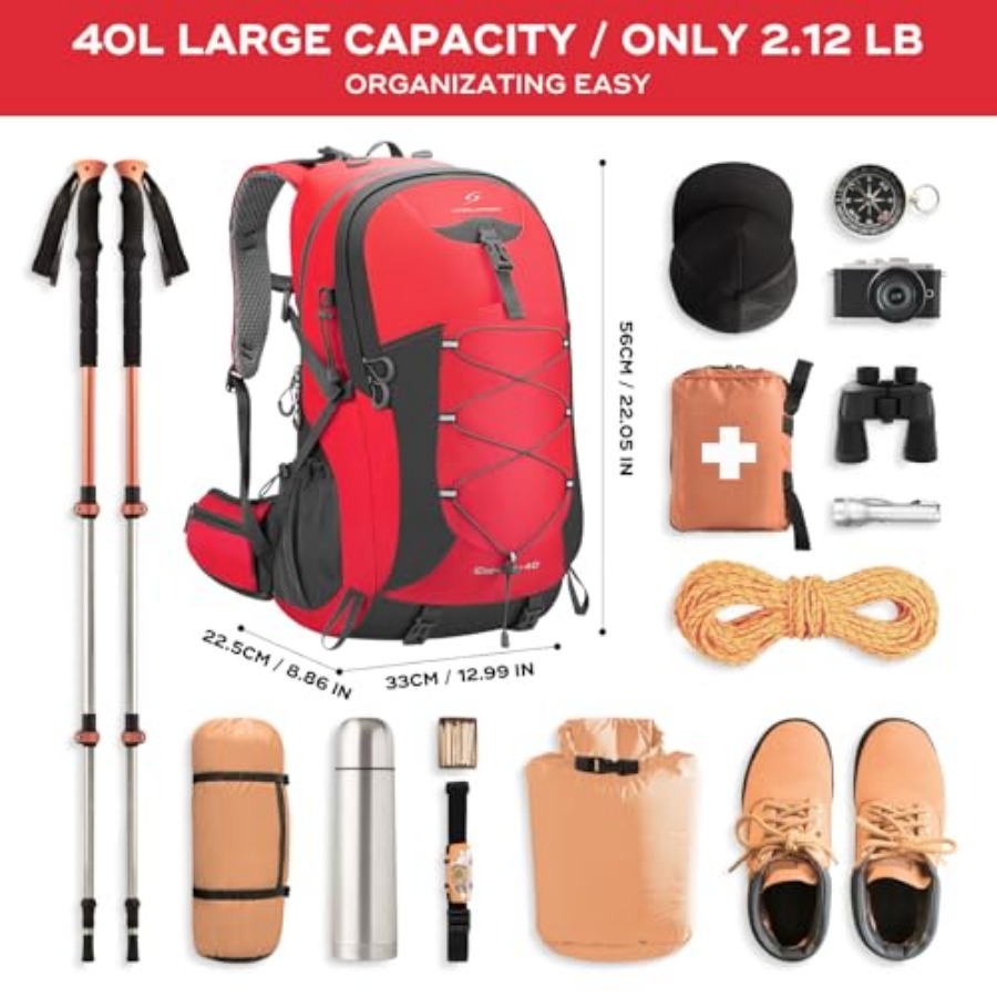 Hiking Backpack, Camping Backp – Rain Cover Backpack recenzja i cena