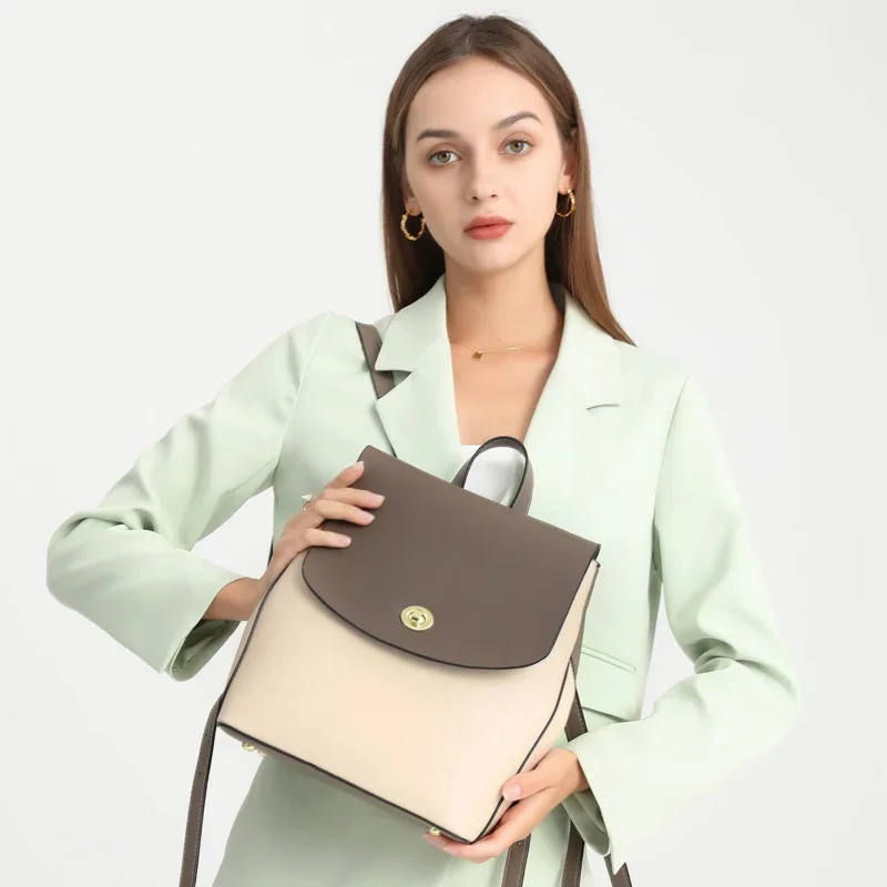 Women's Bags Large Capacity Le – Leather Backpack Vintage recenzja i cena