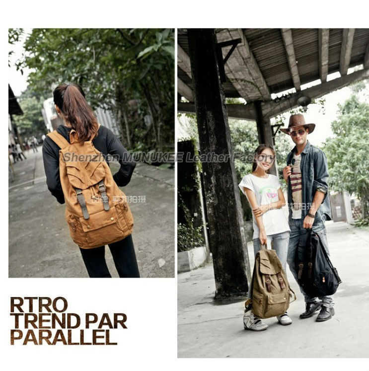 Fashion New Military Canvas Ba – Rucksack Military Style recenzja i cena
