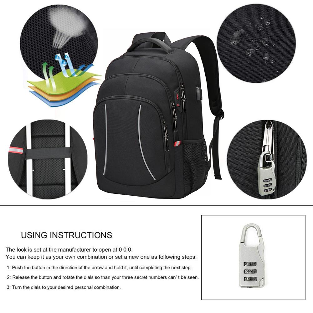 Men Multifuction Travel Laptop – Travel Backpack Anti Theft recenzja i cena