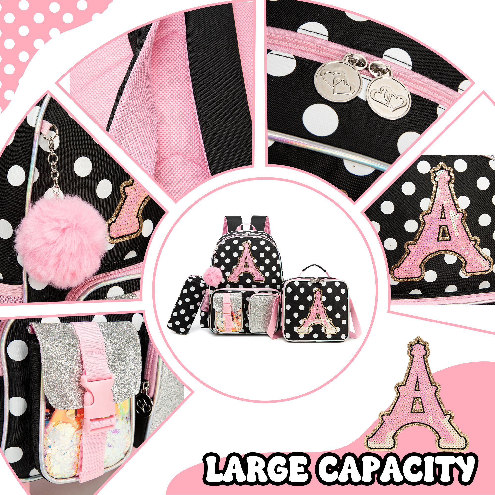 Backpack for Girls Letter Back – School Backpack Teen recenzja i cena