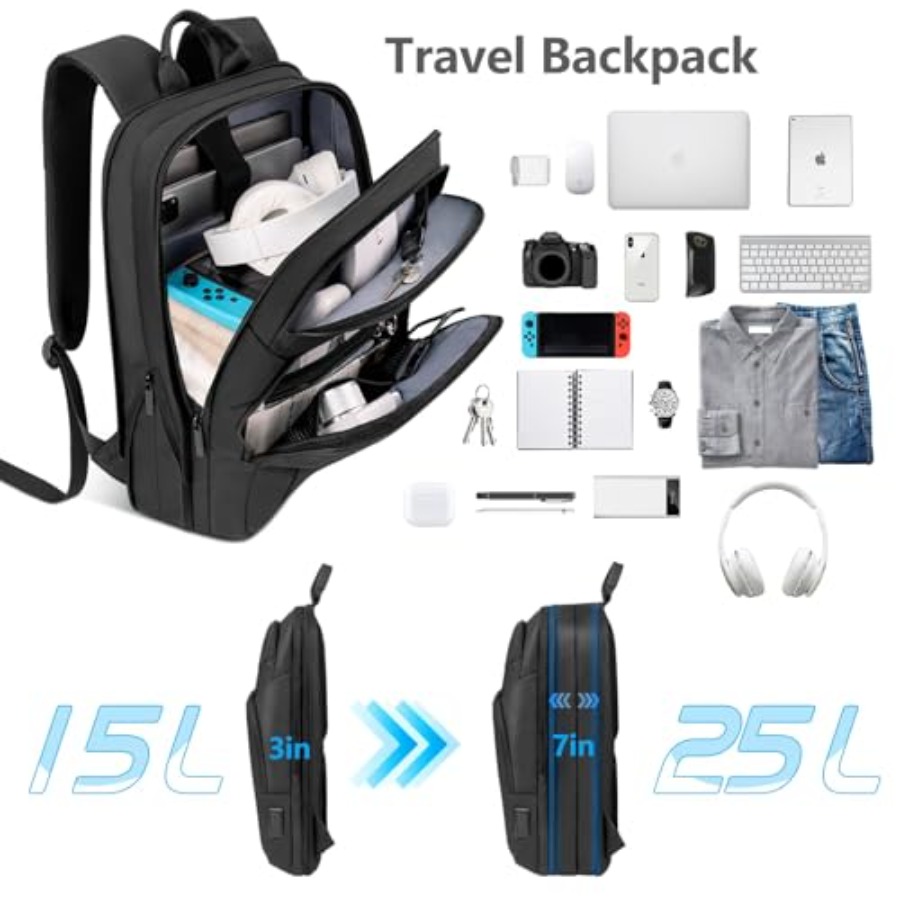 Backpack for Men Slim and Expa – Travel Backpack Anti Theft recenzja i cena
