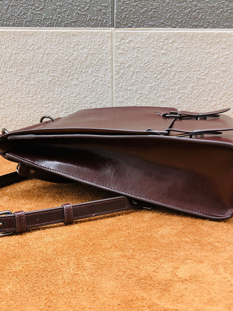 British Style Vintage Cow Spli – Leather Backpack Vintage recenzja i cena