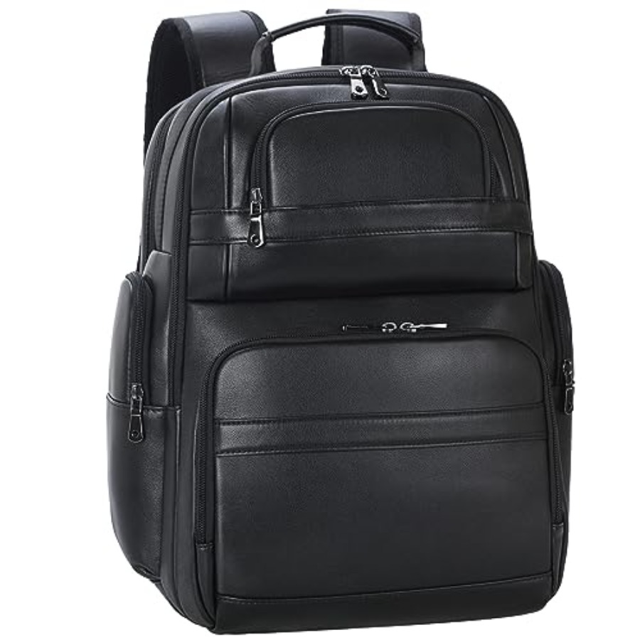Men's Vintage Leather Backpack – Laptop Backpack 15.6 recenzja i cena