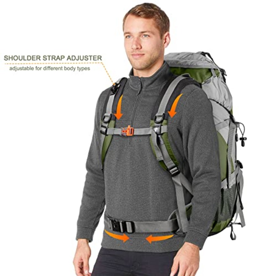 Loowoko 50L Hiking Backpack, W – Rain Cover Backpack recenzja i cena
