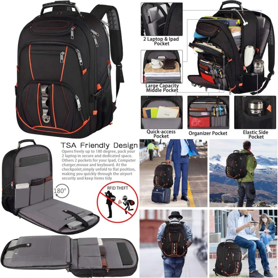 Travel Laptop Backpack, Extra  – Travel Backpack Anti Theft recenzja i cena
