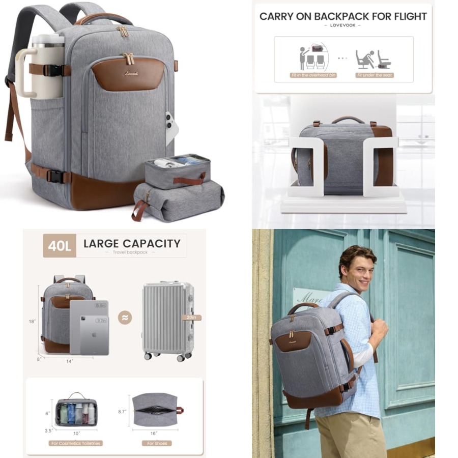 40L Travel Backpack for Women  – Laptop Backpack 15.6 recenzja i cena