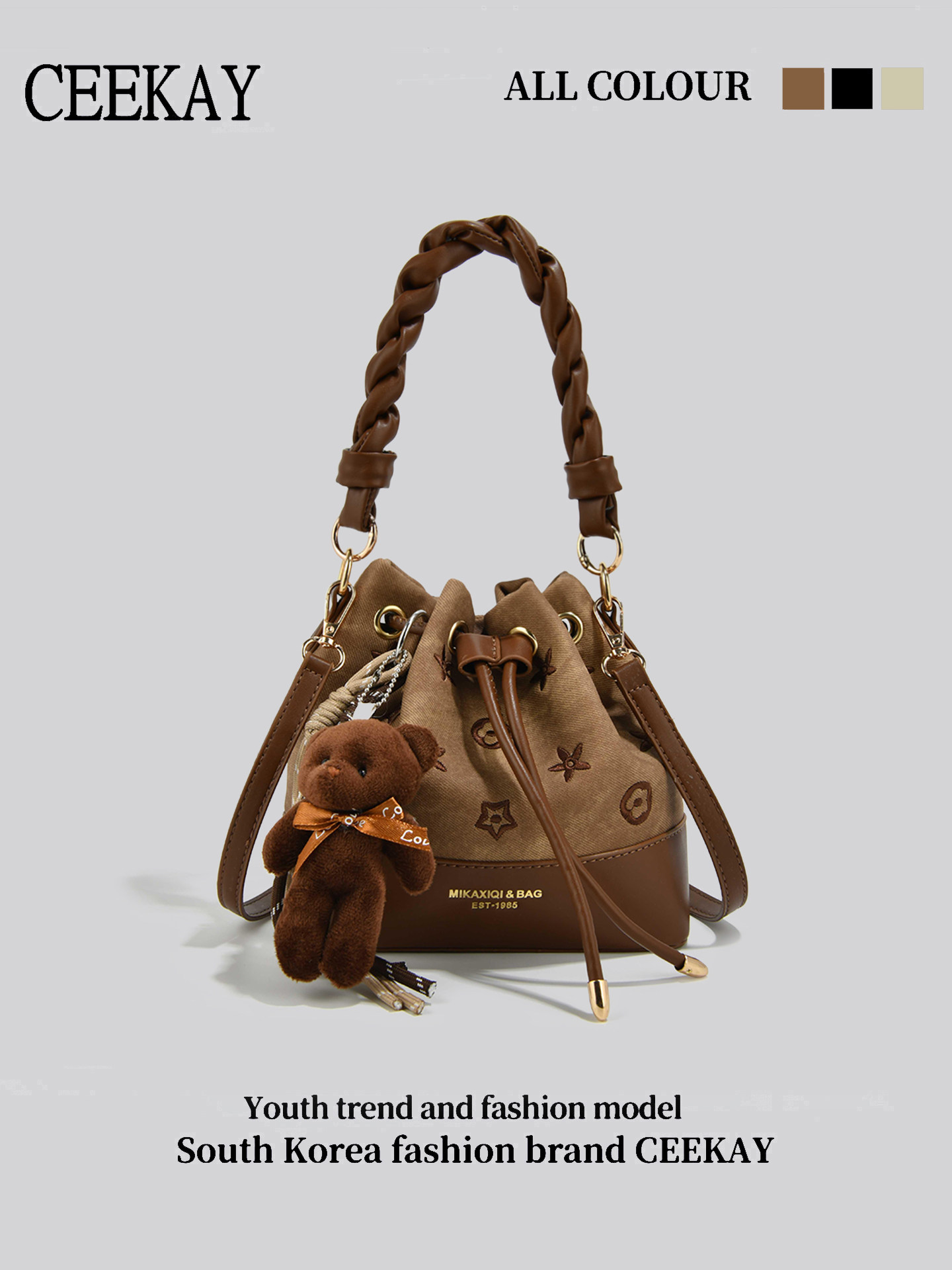 CEEKAY Vintage Drawstring Buck – Leather Backpack Vintage recenzja i cena