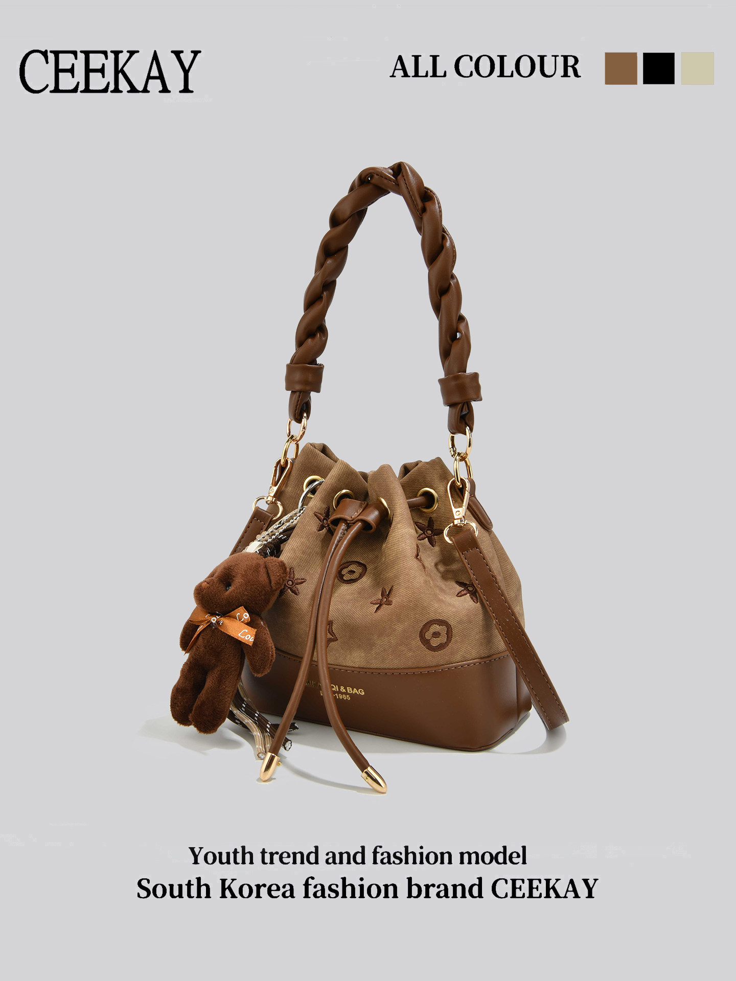 CEEKAY Vintage Drawstring Buck – Leather Backpack Vintage recenzja i cena