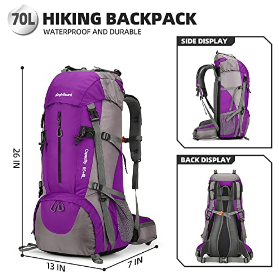 70L Hiking Backpack with Rain  – Rain Cover Backpack recenzja i cena