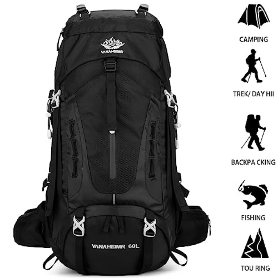 50L Hiking Backpack Men Campin – Rain Cover Backpack recenzja i cena