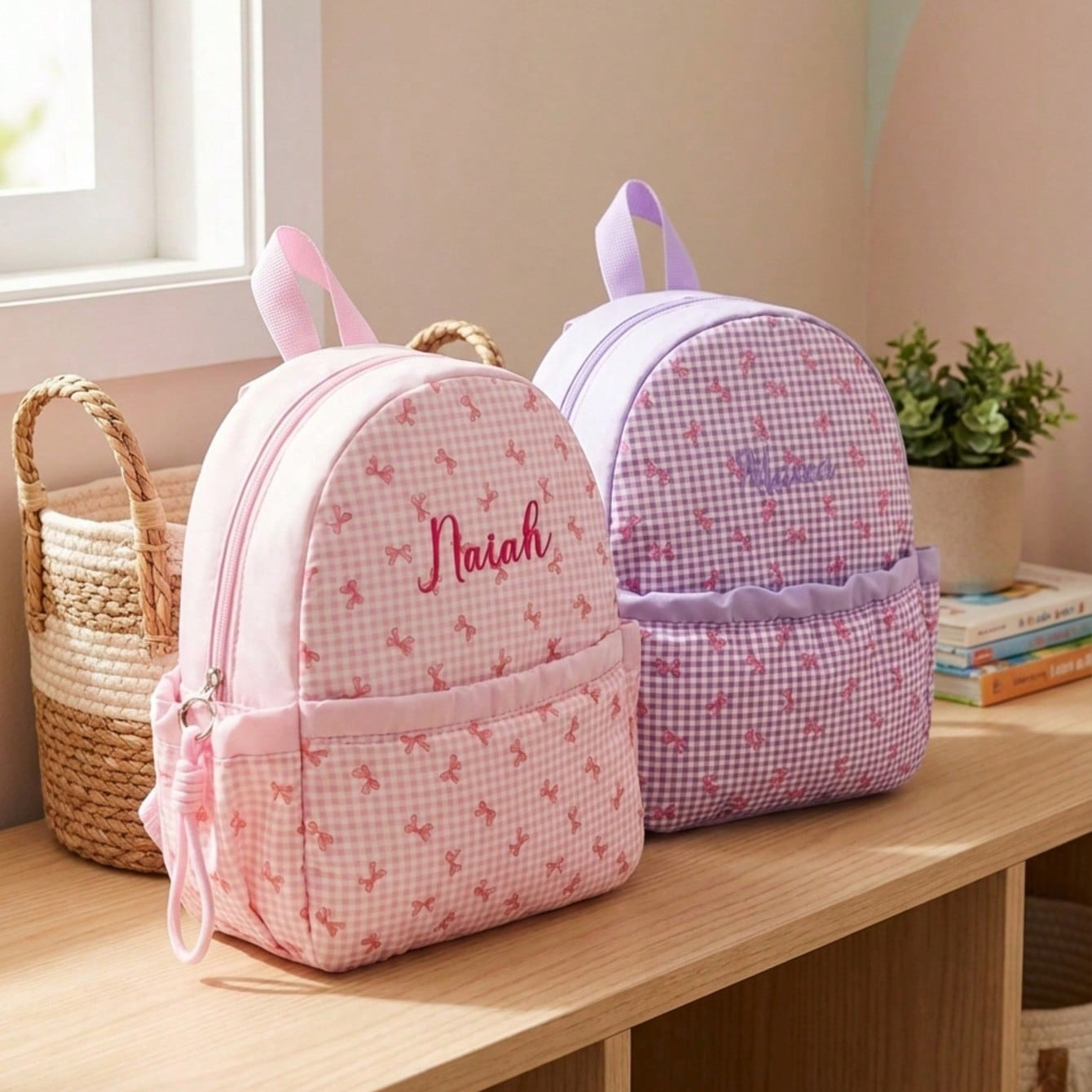 Custom Name-Letter Embroidered – School Backpack Teen recenzja i cena