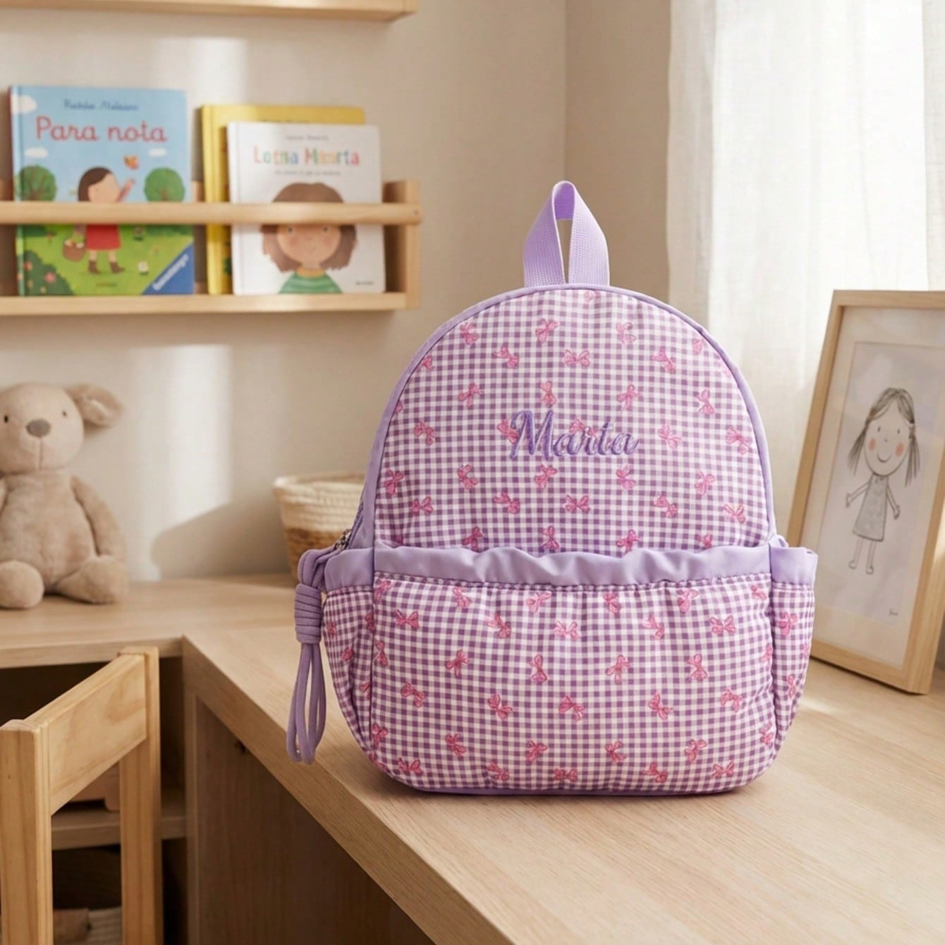 Custom Name-Letter Embroidered – School Backpack Teen recenzja i cena