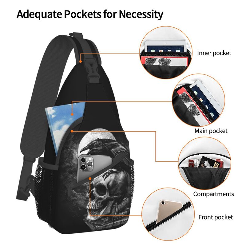 Crow The Skull Sling Crossbody – Sling Backpack Shoulder recenzja i cena