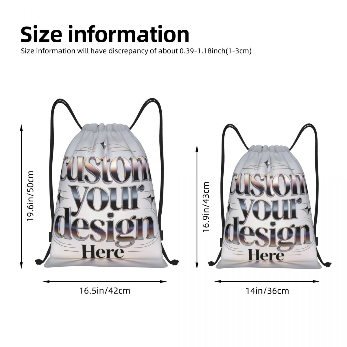 Custom Your Photo Logo Text Dr – Drawstring Gym Bag recenzja i cena