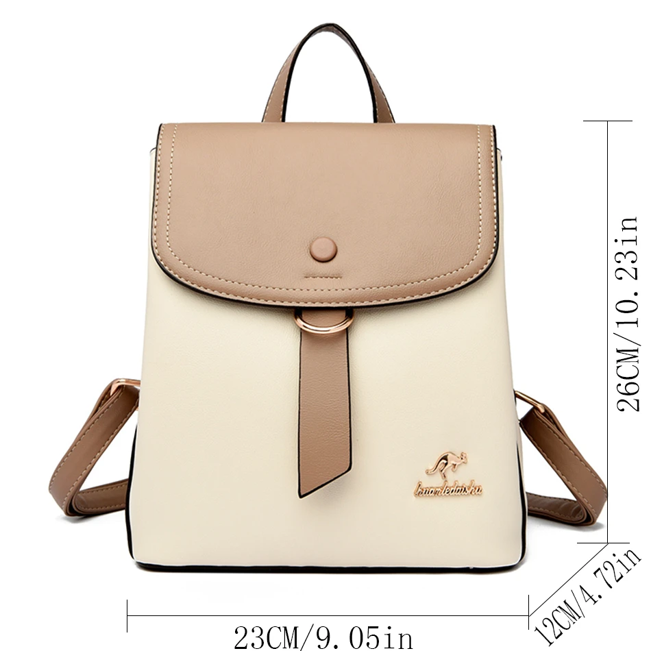 2024 High Quality Fashion Prin – Leather Backpack Vintage recenzja i cena
