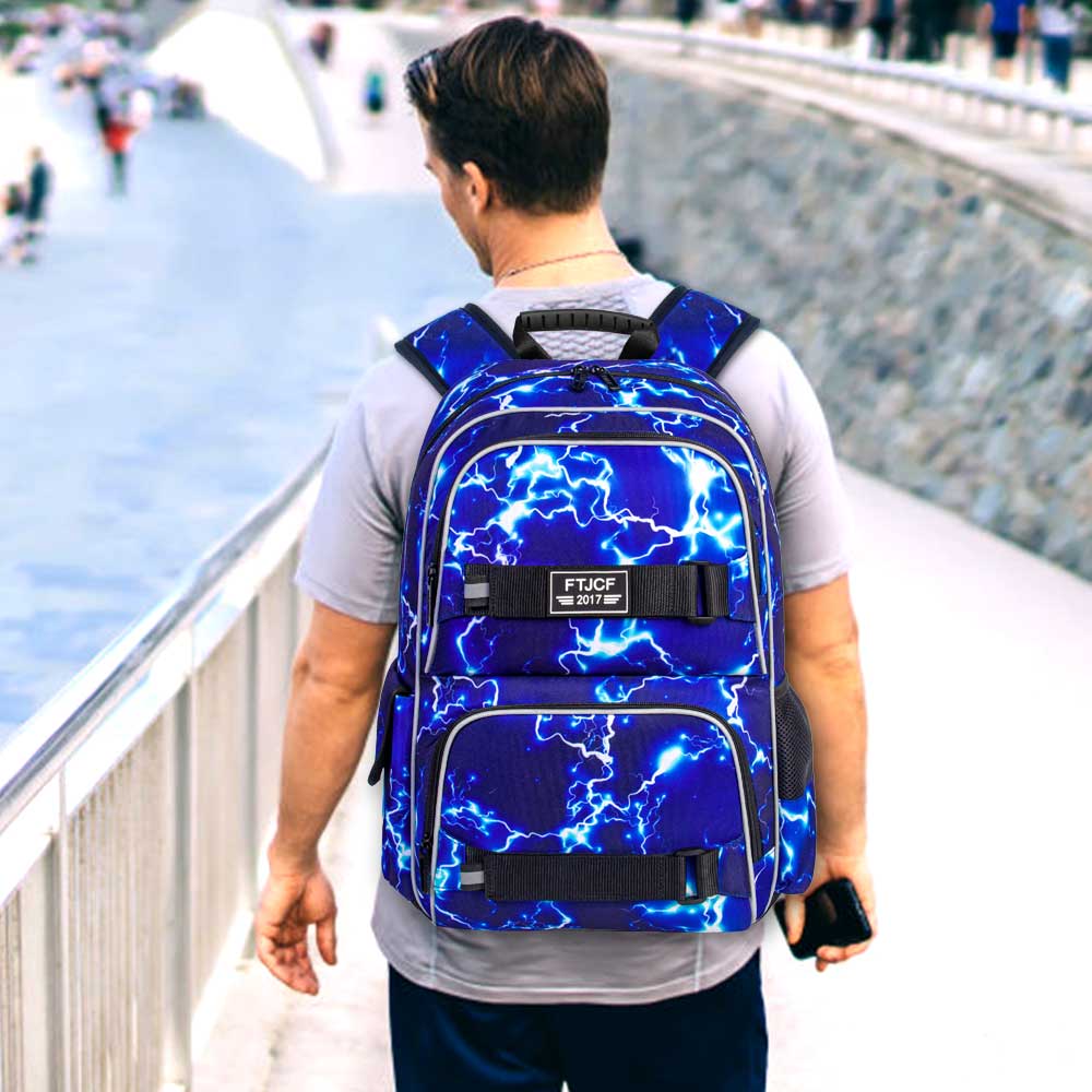 3PCS Lightning boys Backpack,  – School Backpack Teen recenzja i cena