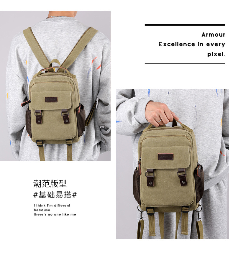 New Canvas Chest Bag Men Large – Canvas Backpack Casual recenzja i cena