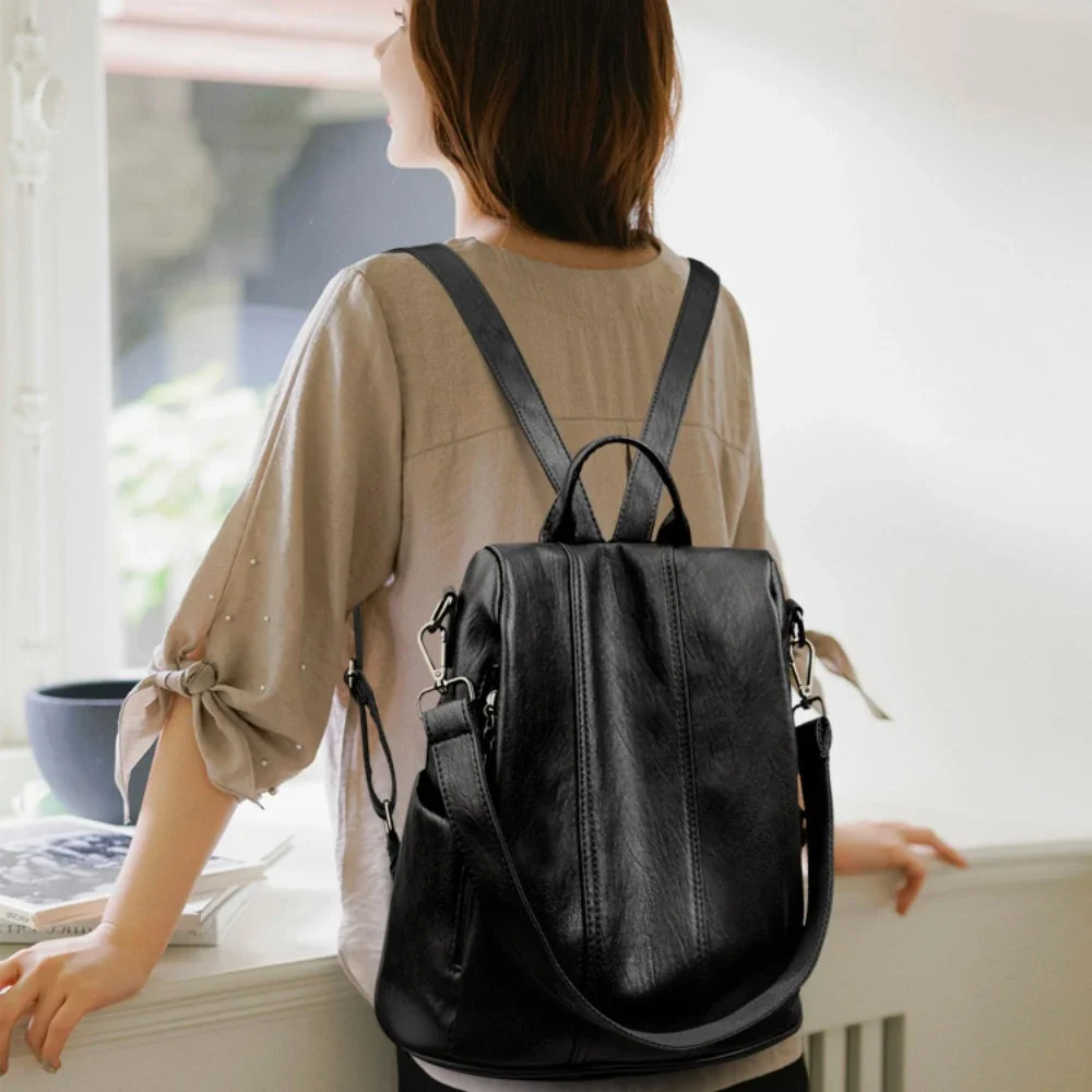 NEW Anti-theft Laptop Backpack – Leather Backpack Vintage recenzja i cena
