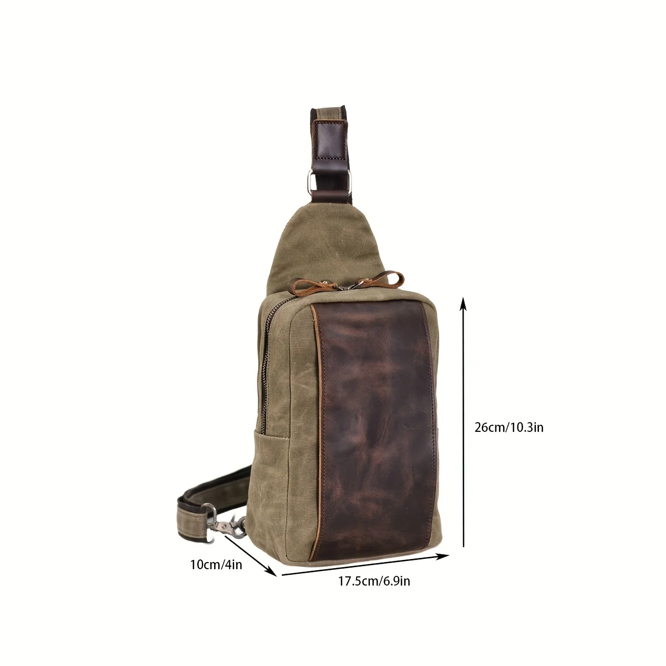 Casual Men's Vintage Waxed Can – Sling Backpack Shoulder recenzja i cena
