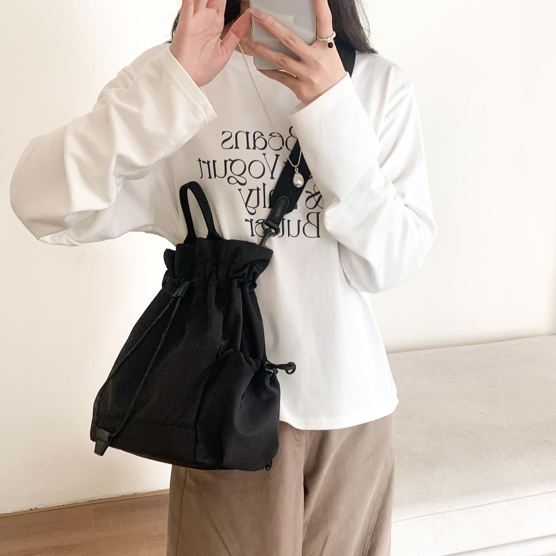 Multi-function Drawstring Buck – Canvas Backpack Casual recenzja i cena