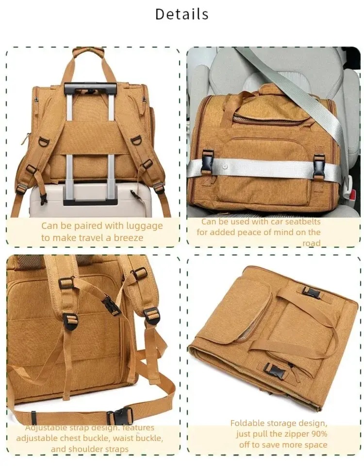Portable cat bag, expandable l – Foldable Backpack Small recenzja i cena
