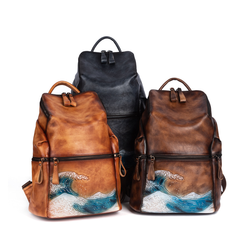 Genuine Real Soft Leather Wome – Leather Backpack Vintage recenzja i cena