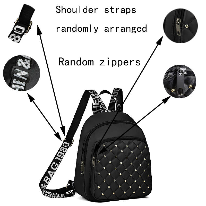Chic Stylish Studded Backpack  – Canvas Backpack Casual recenzja i cena
