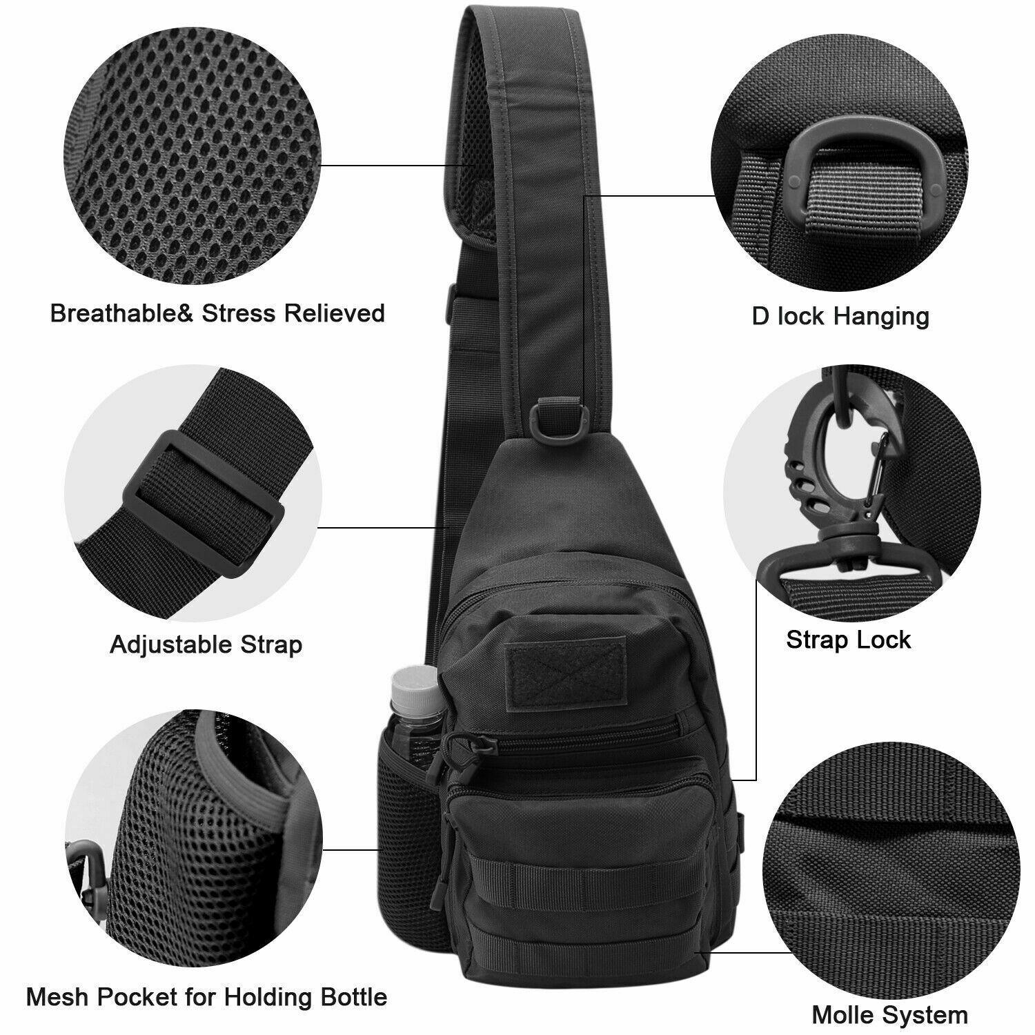 Tactical Sling Crossbody Backp – Sling Backpack Shoulder recenzja i cena