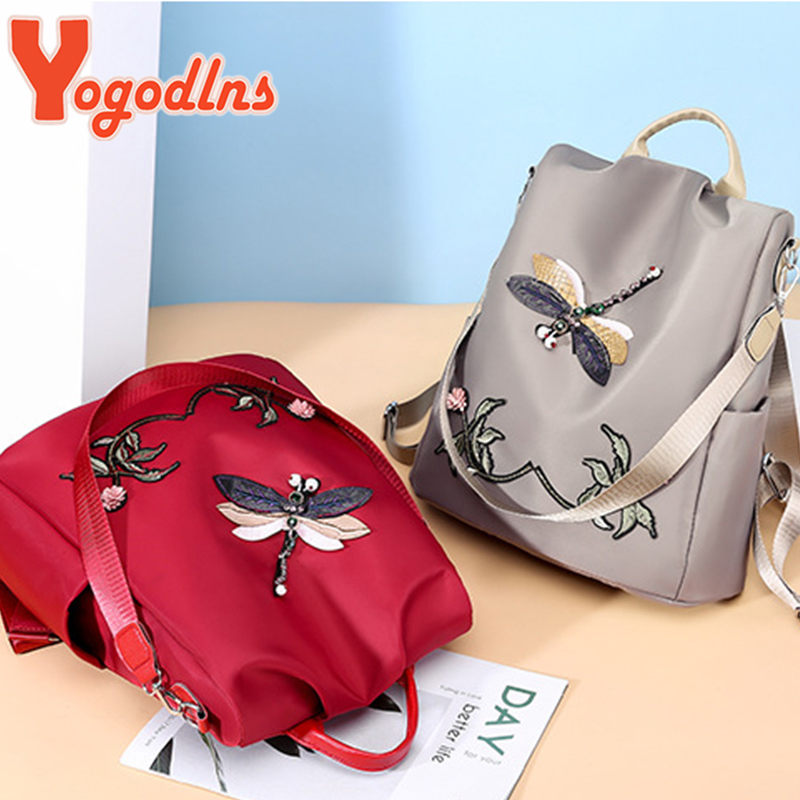Yogodlns Fashion Embroidery Ba – Fashion Backpack Women recenzja i cena